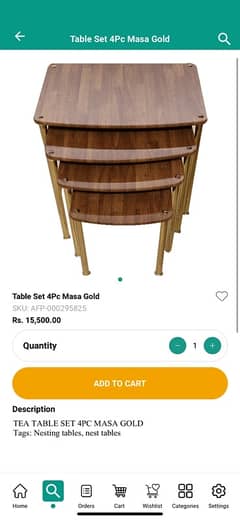 nesting tablea for sale