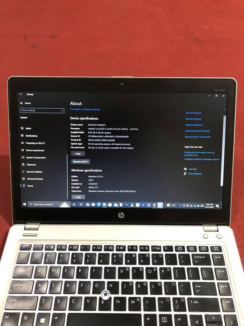 Hp EliteBook Core i5 4th Generation 8GB Ram / 500GB (SSD 256GB) 4