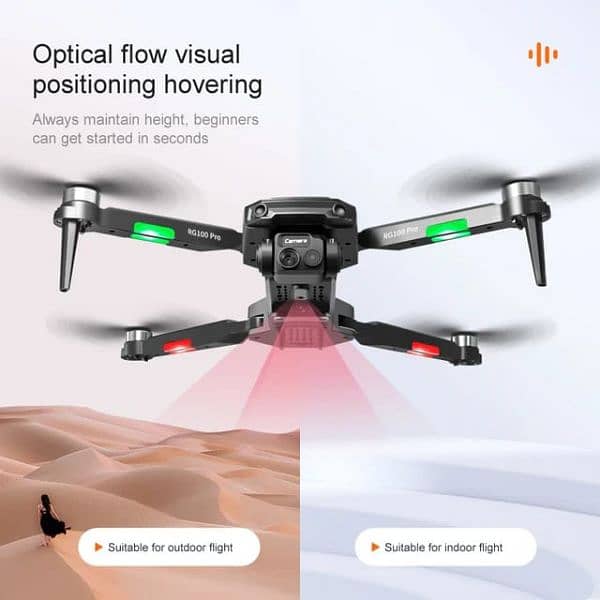 RG100Pro Brushless Motors Drones Foldable Camera Drone 7