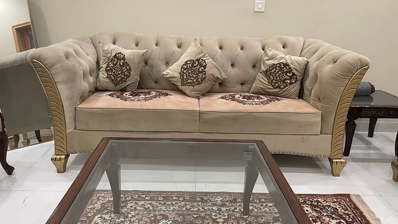 6 seater Sofa Set pure wood 8