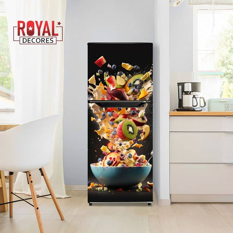 Royal Fridge Sticker, Waterproof and Self-adhesive PVC/Vinyl 11