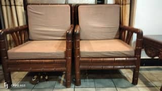 wooden sofa set. . .