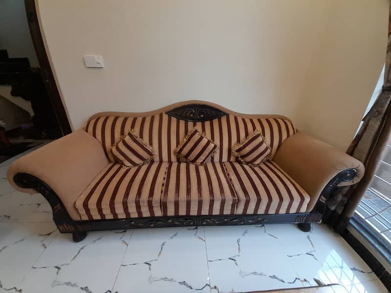 6 Seater Sofa Set with Cushions 0