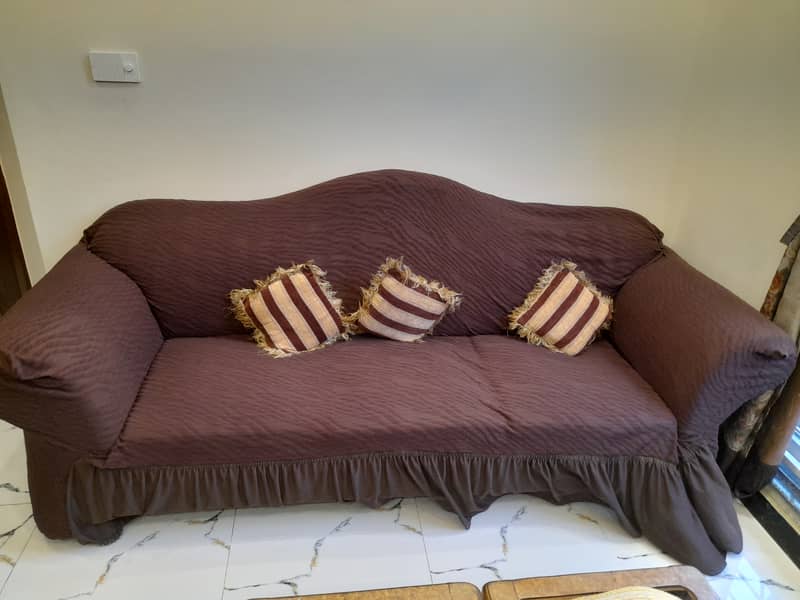 6 Seater Sofa Set with Cushions 3