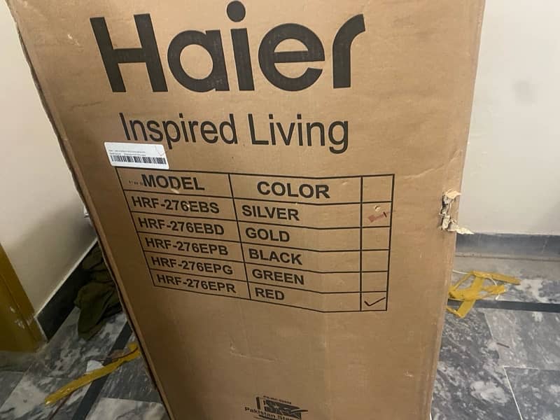 HAIER E STAR FRIGDE BRAND NEW 1