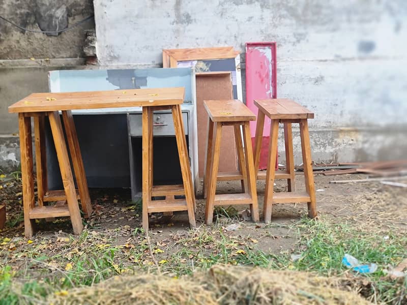 Wooden tables set 1