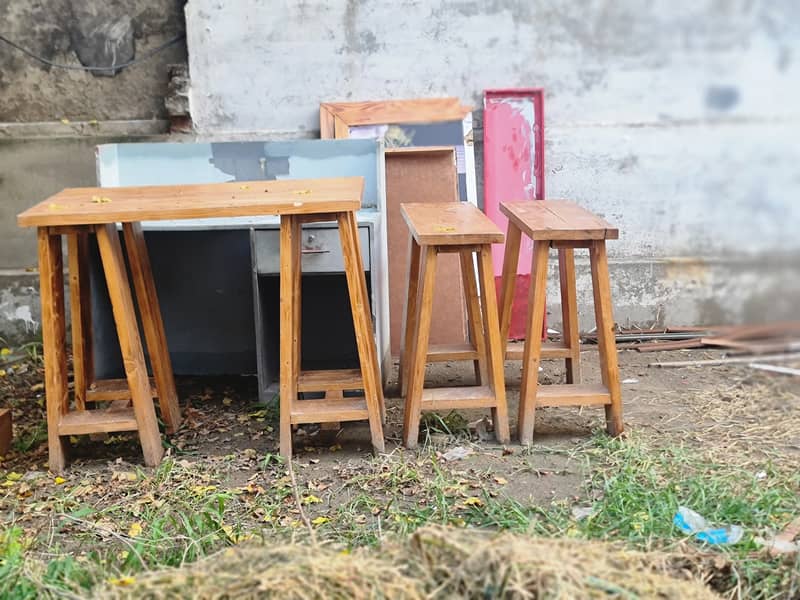 Wooden tables set 2