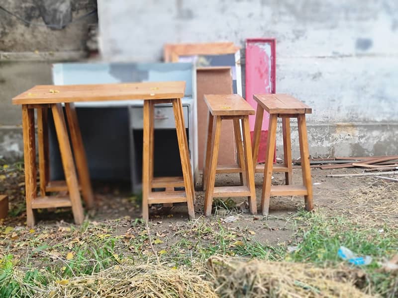 Wooden tables set 3