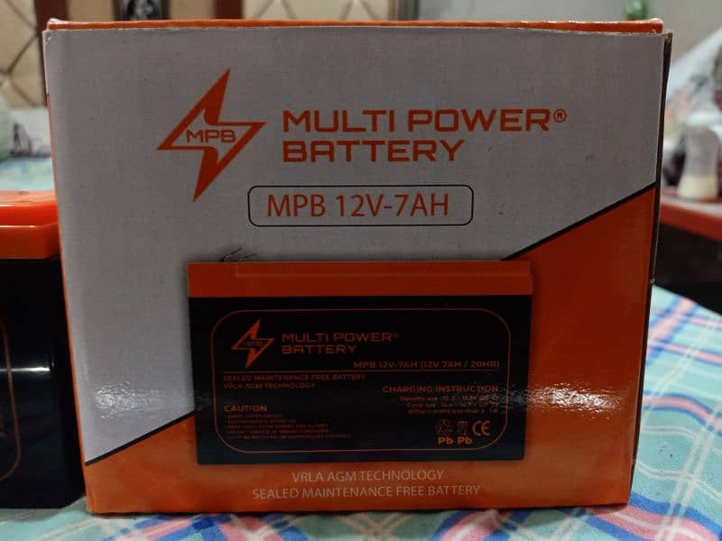 BRAND NEW MULTI POWER 12/7 AMPERE BATTERY 1