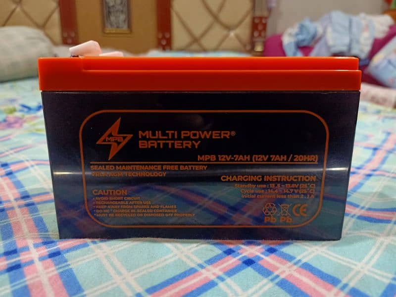 BRAND NEW MULTI POWER 12/7 AMPERE BATTERY 2