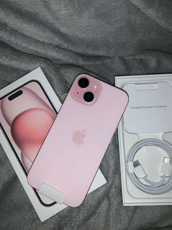 Iphone 15 pink 128gb LLA FU with complete Box 0