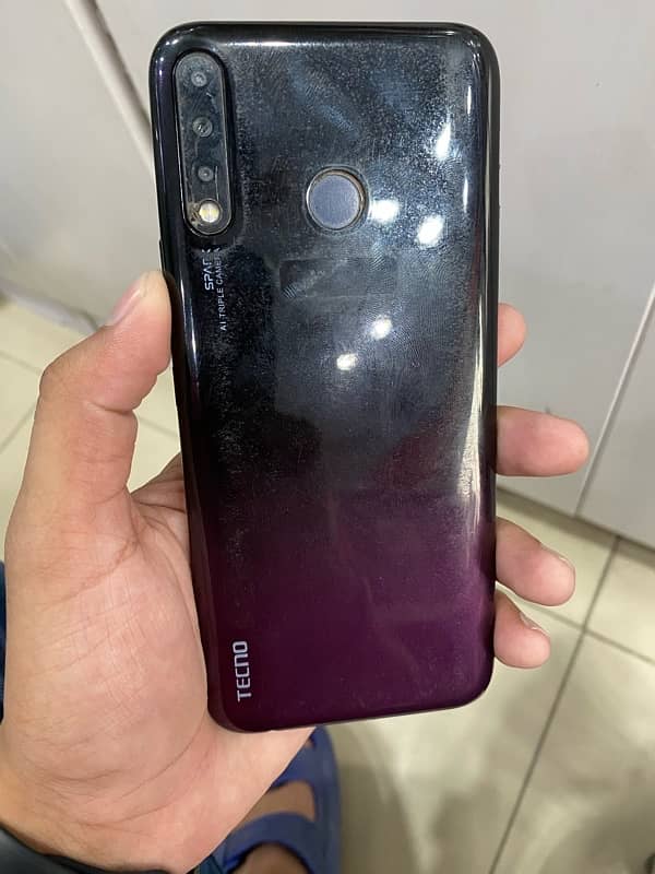 Tecno Spark 4 3/32 pta approved No any falut  with finger print  price 0