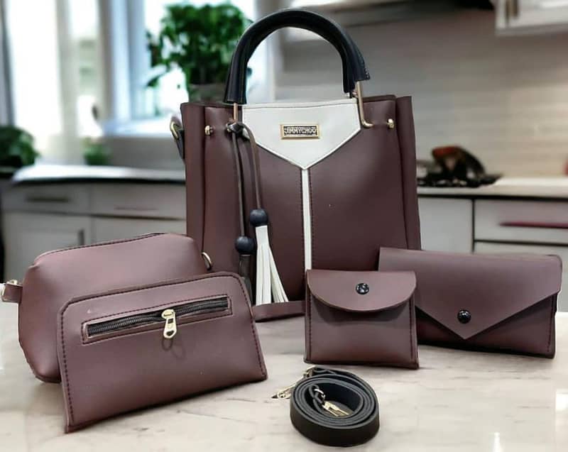 Ladies Leather handbag Most dimanding bags 5 piece of Hand Bags 1