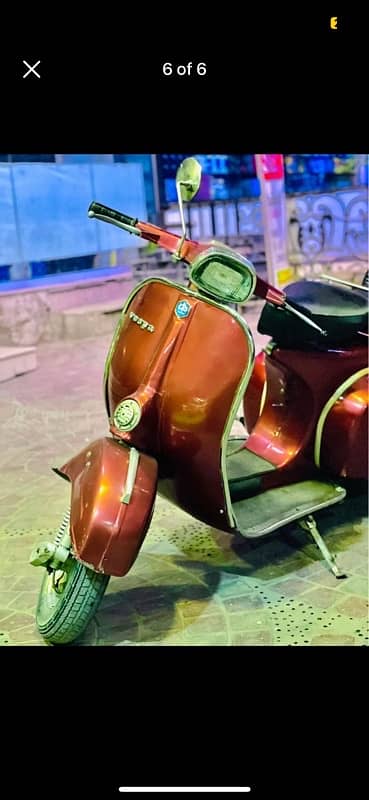 vespa 1992 mehroon color 5