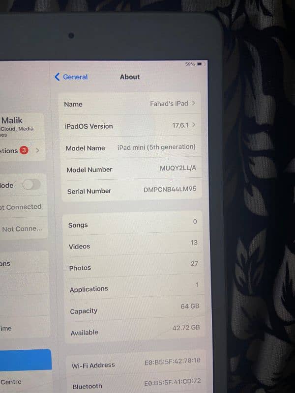 ipad mini 5 64gb wifi 4