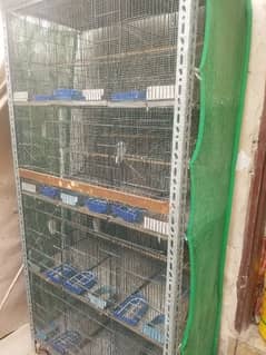 1.5x1.5 confirm 12 partition budgies cage 12 portion 0