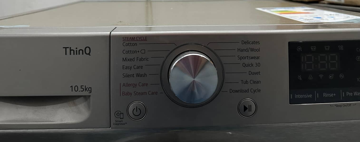 LG F4V5RYP2T washing machine steam Imported 5