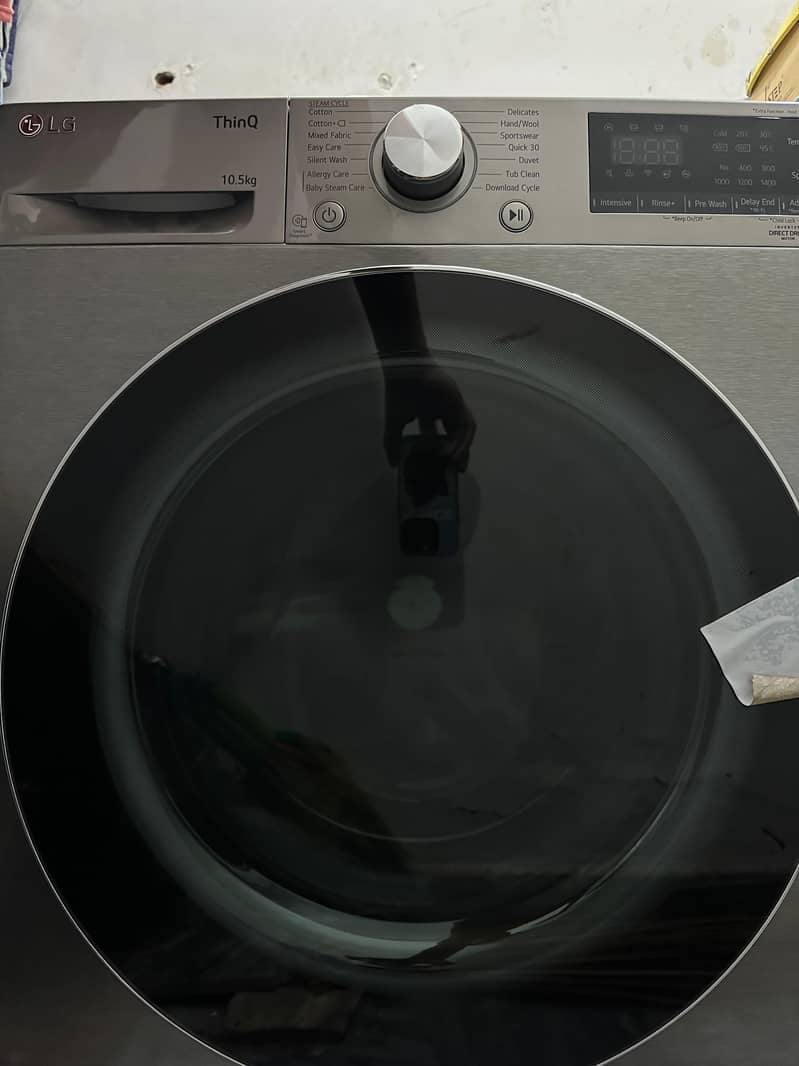 LG F4V5RYP2T washing machine steam Imported 6