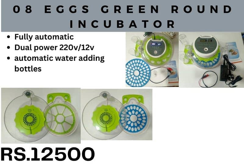 New models of birds eggs incubators available starting from 8 eggs 6