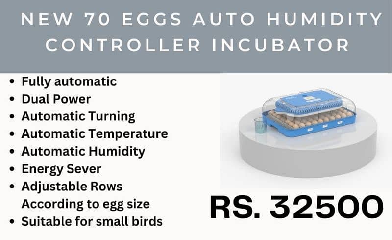 New models of birds eggs incubators available starting from 8 eggs 9