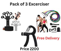 Excercise Offer Pack of 3 Hand Gripper|Finger Excercisor|Resistance ba