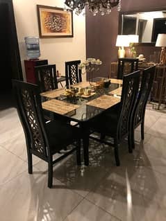 6 chair dining table only what’s app 03364209084 0