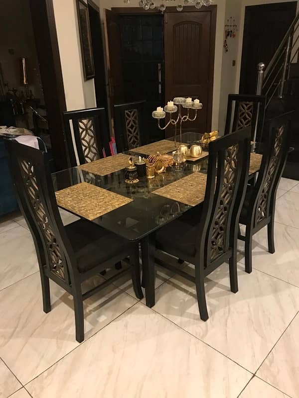 6 chair dining table only what’s app 03364209084 3