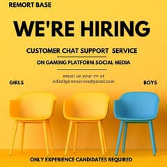 We're Hiring ''Need Gaming Chat Support Agent''