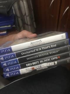 Selling 5 used ps4 games in 6500