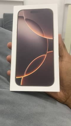 iPhone 16 Pro Max 256GB Desert titanium Non active Dubai Variant