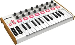 Intelligent small 25 button MIDI keyboard with USB