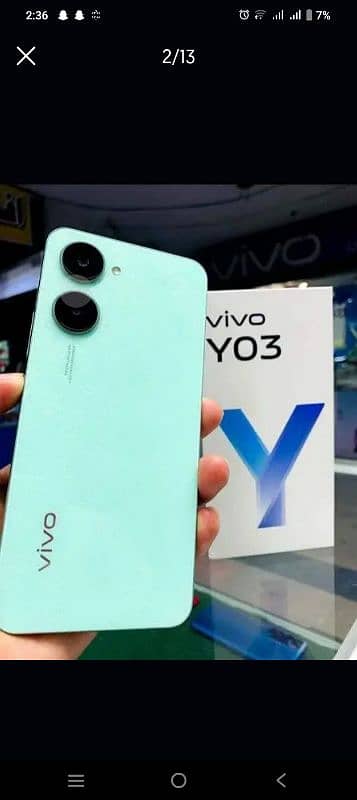 vivo y03 open box 10/10 all ok 11 month warranty 1