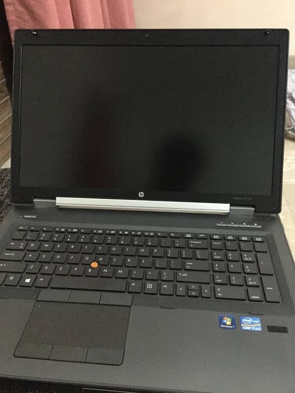 hp i7 laptop, 4 gb graphic card ,elitebook , workstation 8770w 8