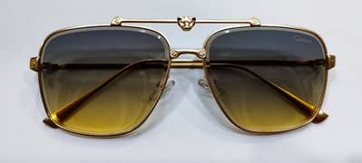 Cartier Gold Aviator Gradient Sunglasses