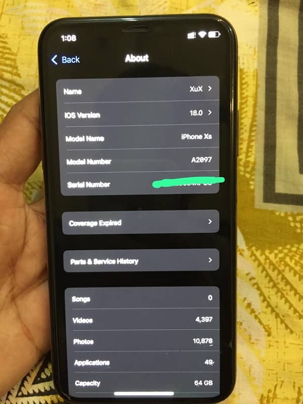 IPHONE XS PTA APPROVED 64 GB GOLD 7