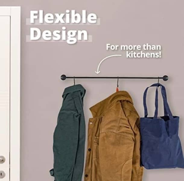 8 hooks kitchen accessories organizer wall mounted 2