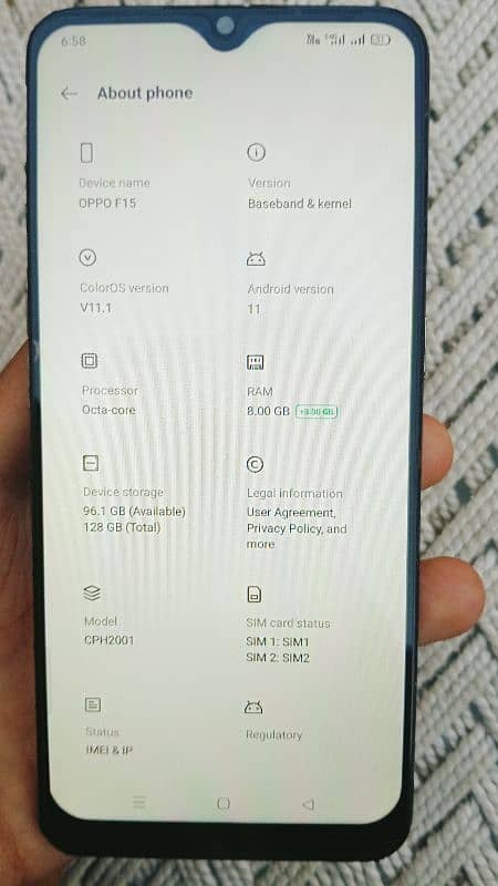 oppo F15 8/128 4