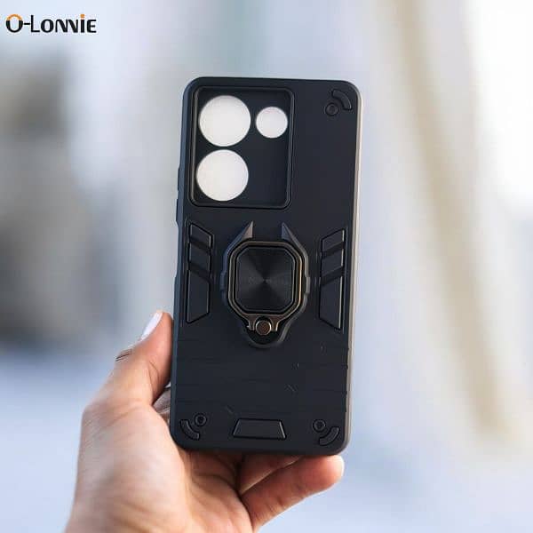 Tecno Camon 20 / 20 Pro Shockproof Armor Protection Stand Back Case 0