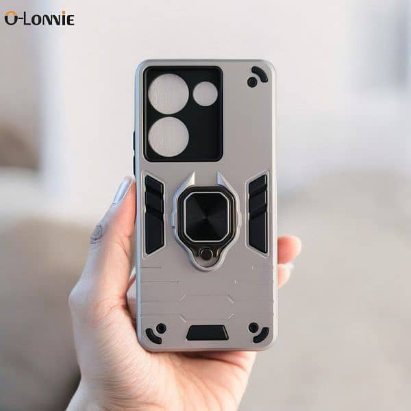 Tecno Camon 20 / 20 Pro Shockproof Armor Protection Stand Back Case 3