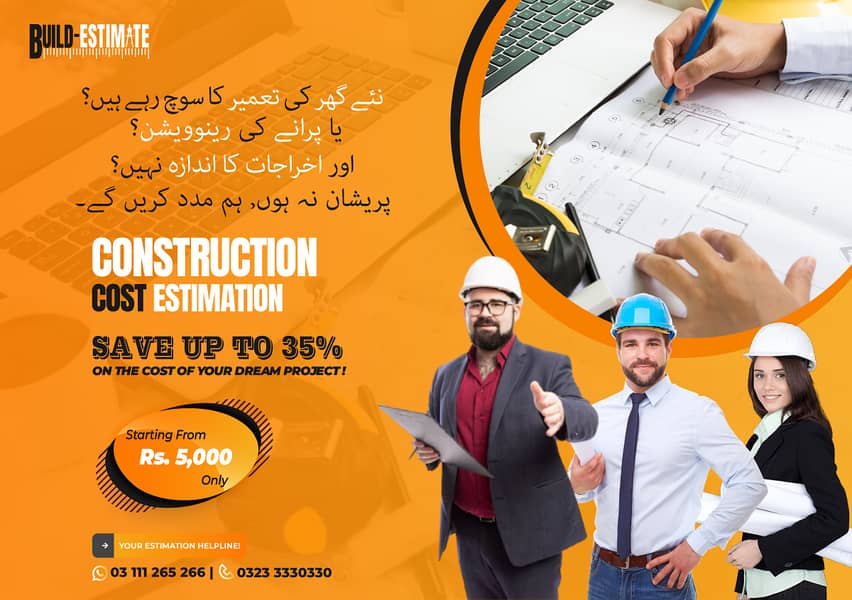 Construction & Renovation - Get BOQ & Cost Estimation of Your Project 0