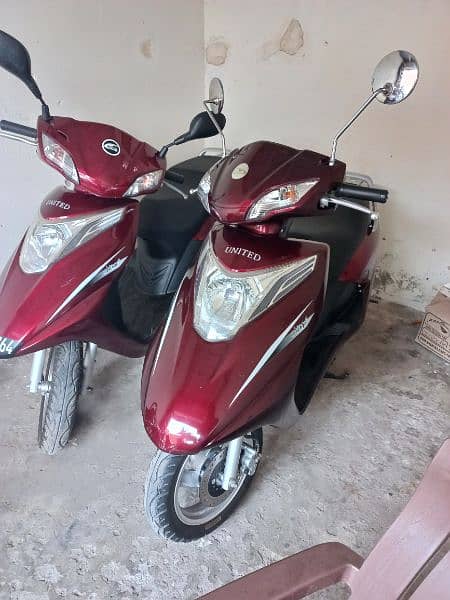 united 100cc scooty available contact at mobile# 03004142432 7