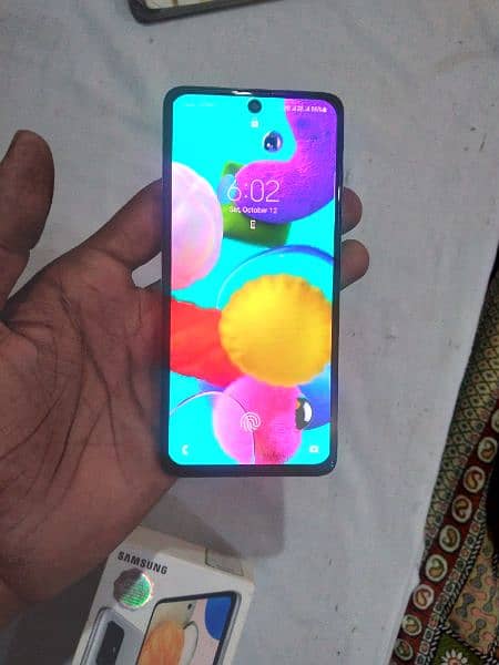 SAMSUNG A51 Mobile 6/128 Gb storage with Box no open no repair all ok. 9