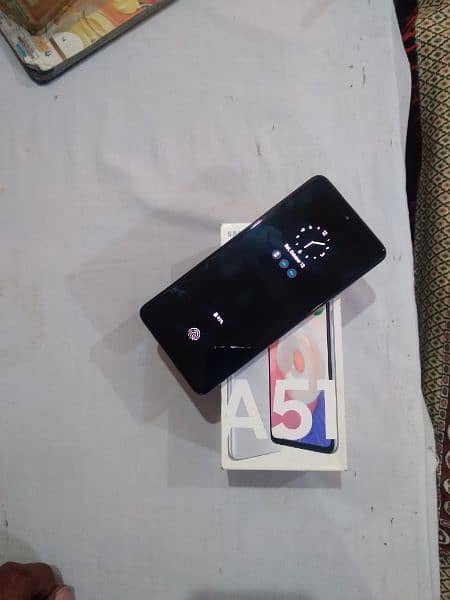 SAMSUNG A51 Mobile 6/128 Gb storage with Box no open no repair all ok. 16