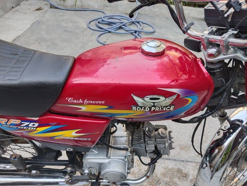 Road Prince CD 70cc Bike Red Colour Genuine Good Condition 0