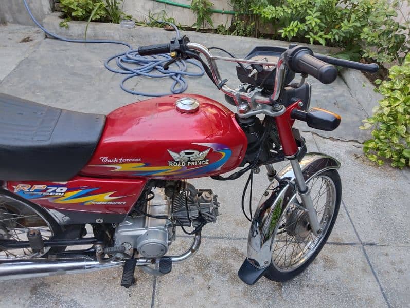 Road Prince CD 70cc Bike Red Colour Genuine Good Condition 1