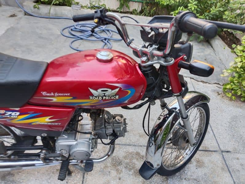 Road Prince CD 70cc Bike Red Colour Genuine Good Condition 2