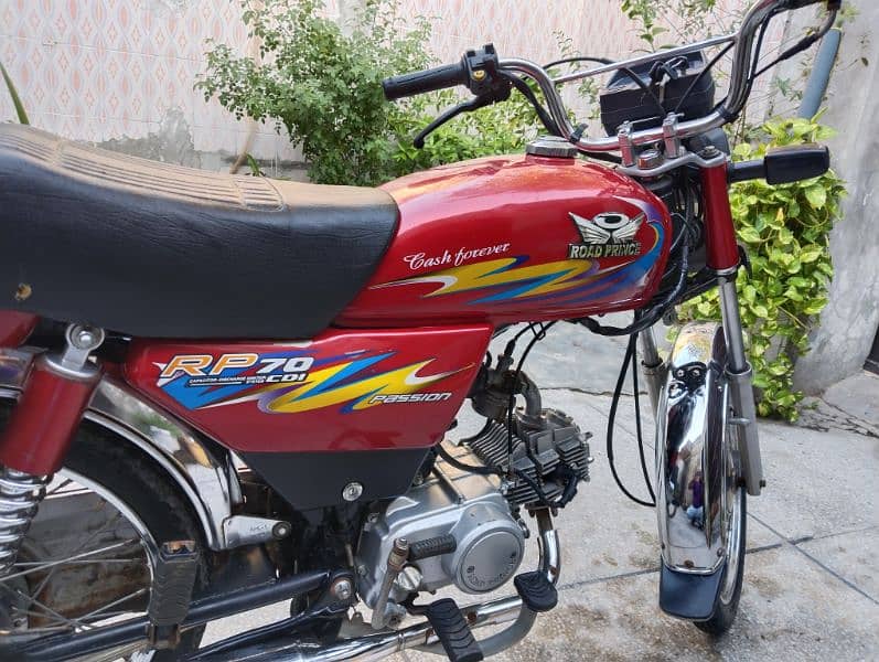 Road Prince CD 70cc Bike Red Colour Genuine Good Condition 7