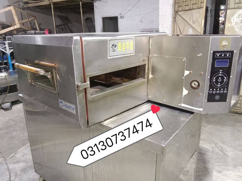 conveyor pizza oven dough roller fast food n pizza restaurant for sale 3