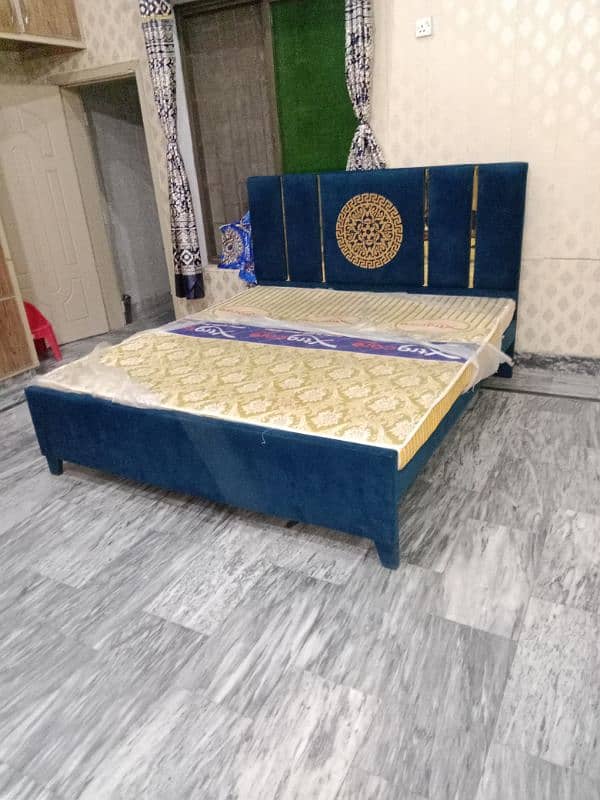 King Size Bed With Mattress Medicated 2 in One 1