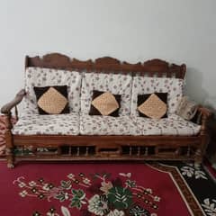 5 seater shesham wood sofa set